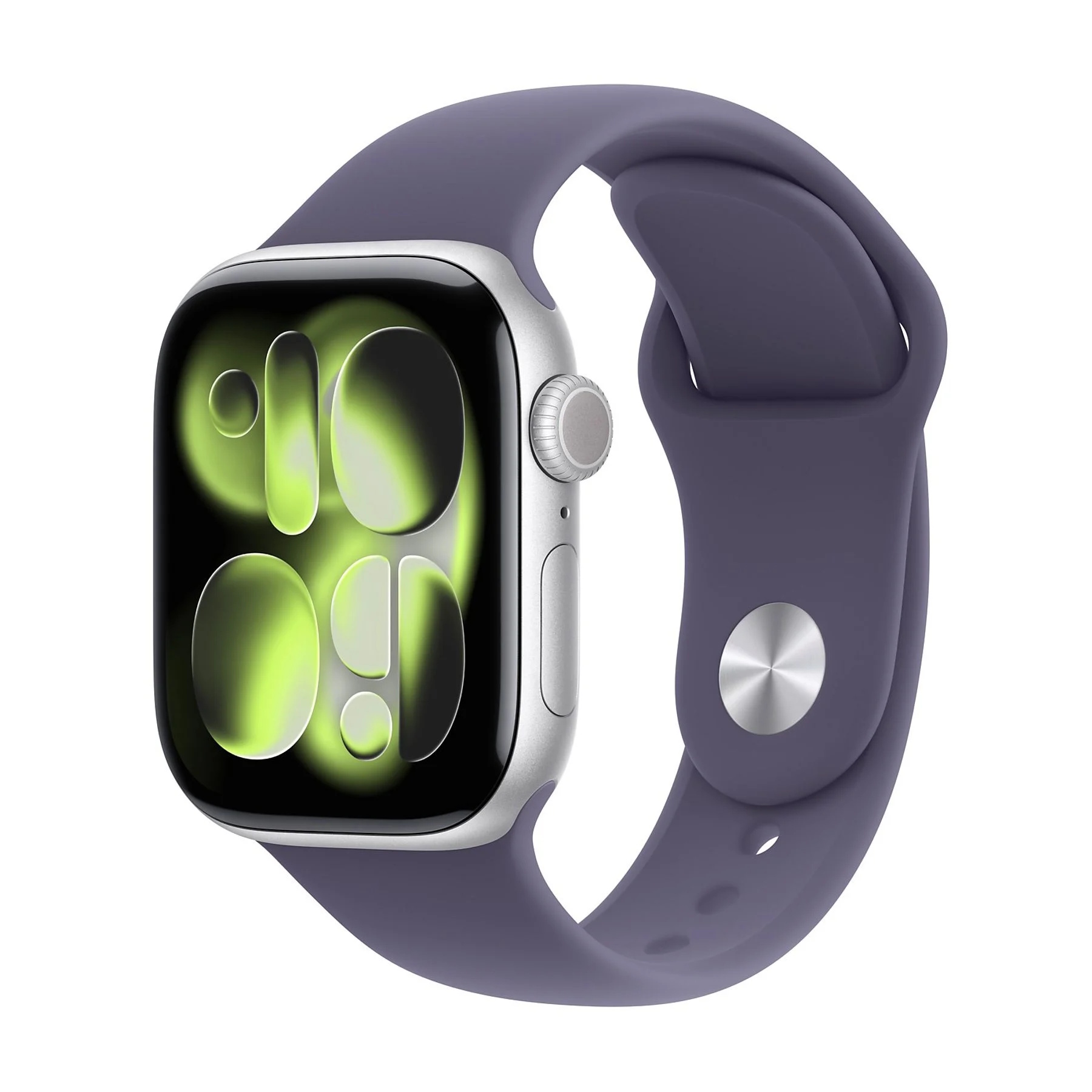 APPLE WATCH SERIES 11GPS E CELLULAR 42MM SILVER ALUMINIUM CASE WITH PURPLE FOG SPORT BAND, S/M