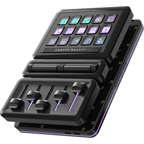 COOLER MASTER HUB, PIATTAFORMA MODULARE, BASE MAGNETICA, MODULI STREAMDECK E 2 ROLL E FADER