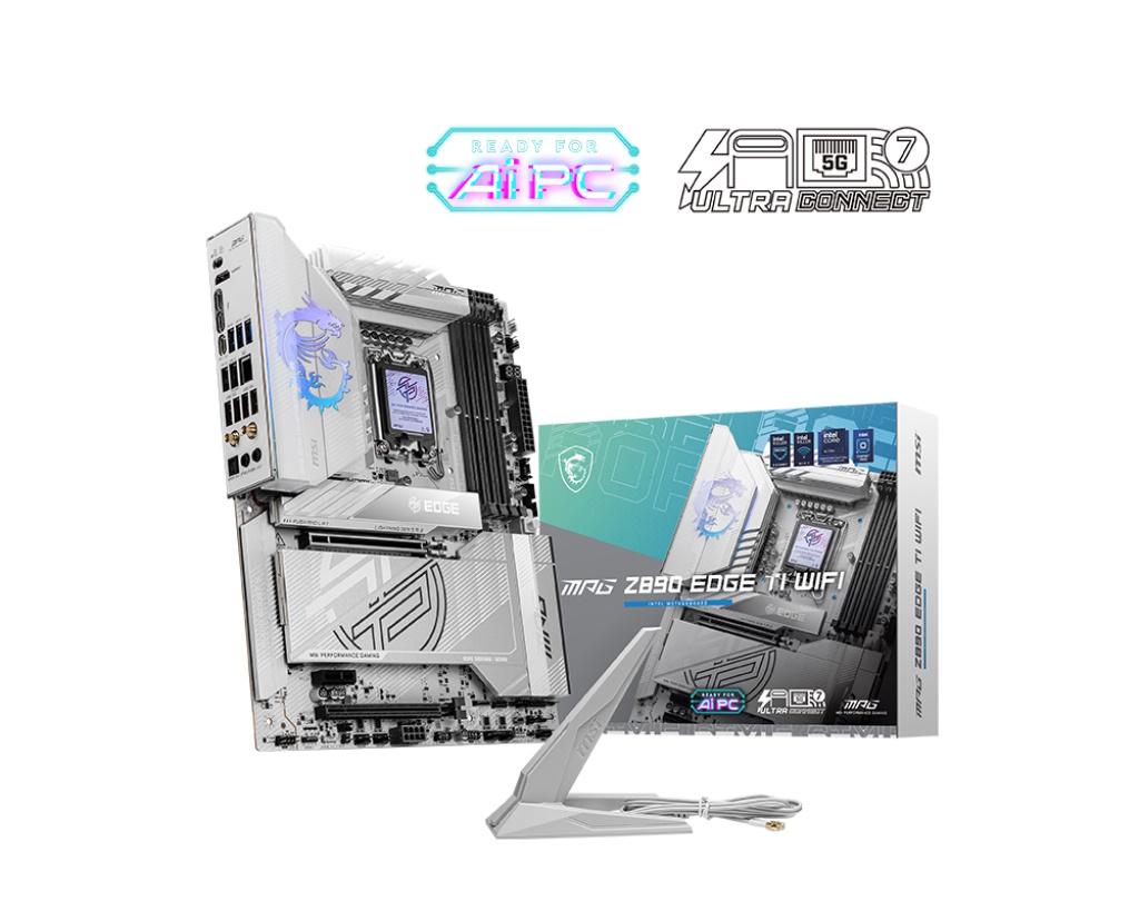 MSI MB MPG Z890 EDGE TI GAMING, WIFI, STD MPG Z890 EDGE TI WIFI,Z890,LGA1851,4DDR5,2PCI-EX16,1PCI-EX