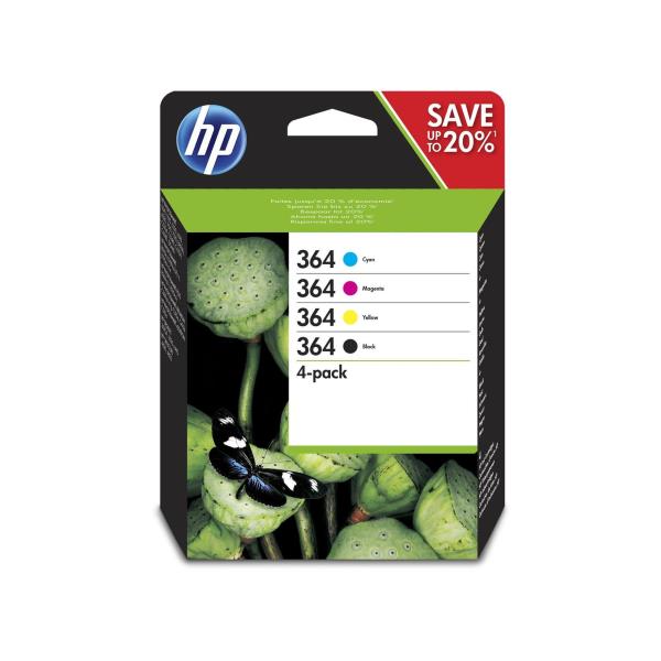 HP CART INK MULTICOLOR (BK + C + M + Y) N.364