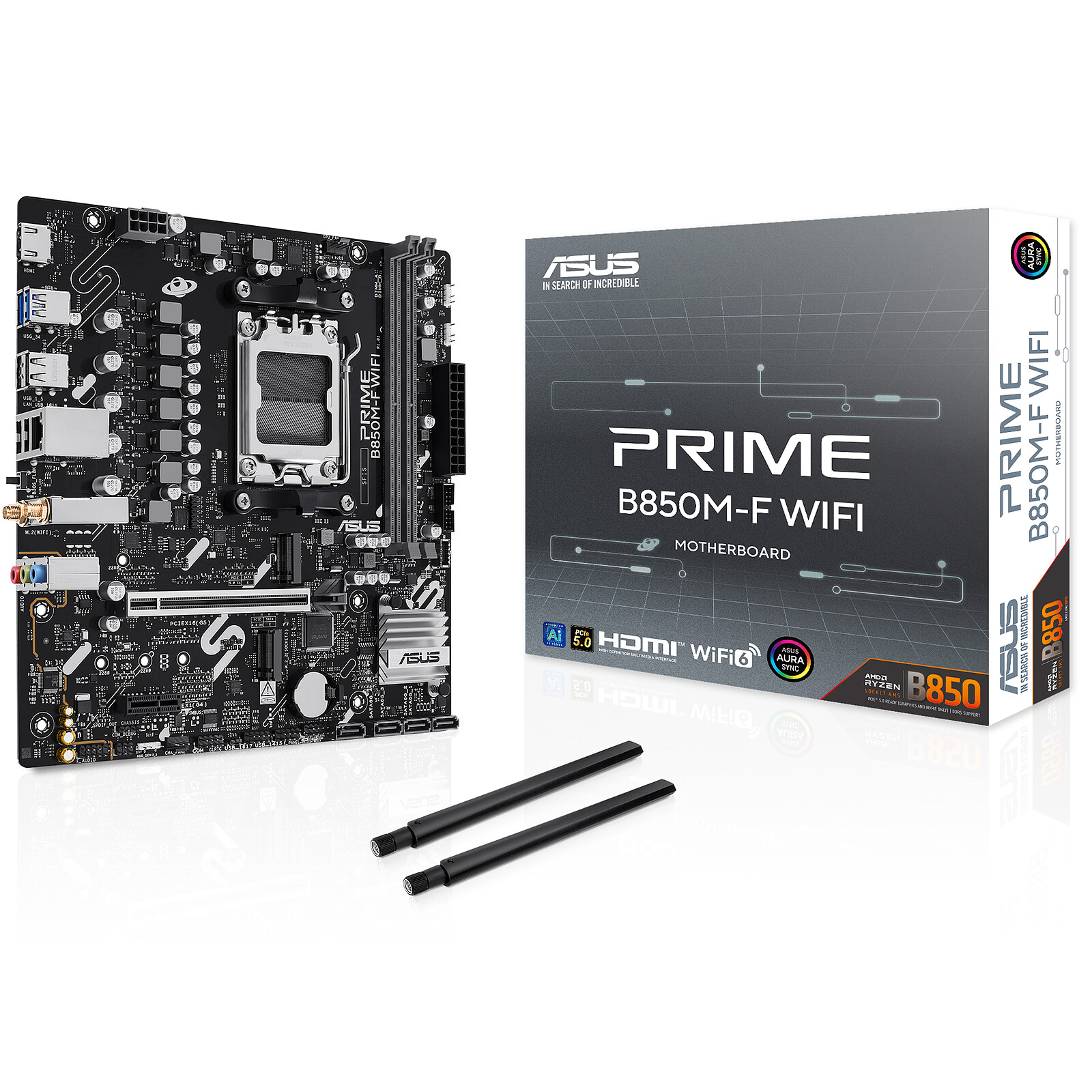 ASUS MB AM5,B850,USB5G,WIFI,AUR