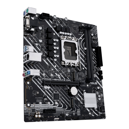 ASUS MB H610, PRIME H610M-E D4, LGA 1700, DUAL M.2 – CSM, 90MB19N0-M1EAYC