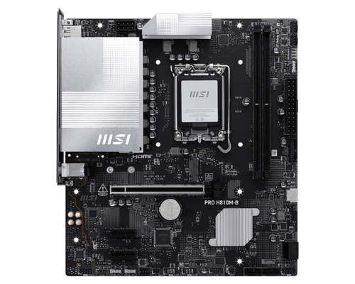 MSI MB PRO H810M-B601-7E64-010,13801-7E64-001STD PRO H810M-B, H810, LGA1851, 2DDR5, 1PCIe