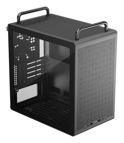 COOLER MASTER CASE  QUBE 340 BLACK  MB MATX/mITX 1 VENTOLE 140MM PREINSTAL DESIGN MODULARE USB-C 3.2