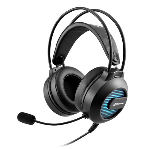 SHARKOON CUFFIE,, USB SOUND CARD, CON ILLUMINAZIONE
