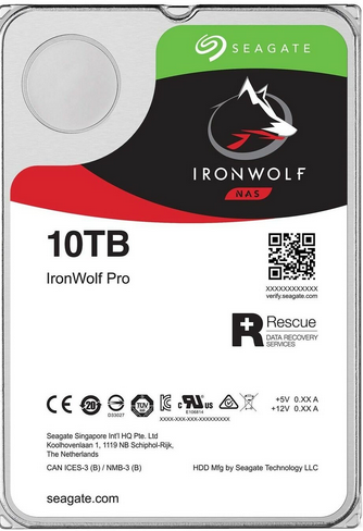 SEAGATE HDD INTERNO IRONWOLF PRO 10TB 3,5 SATA 6GBS 7200RPM