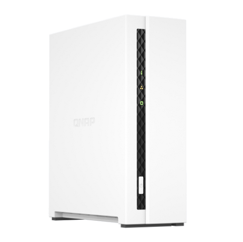 QNAP NAS TOWER 1BAY ARM 4CORE 1.8GHz 1xSATA 6GB/S 3.5/2.5 2GB RAM ON-BOARD 1xGbE, 1xUSB3.2 GEN1 1x