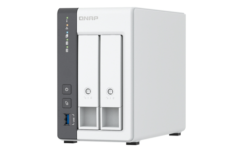 QNAP NAS TS-216G, 2-BAY ARM 4C 2.0GHZ , 2 X SATA 6GB/S 3.5/2.5, 4GB RAM ON-BOARD, 1 X GBE, 1 X 2.5