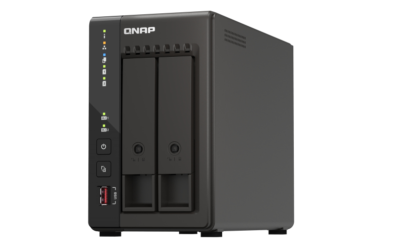 QNAP NAS TS-253E Tower 2-Bay CPU Celeron J6412 Dual Core + 8 GB DDR4 2x M.2 gen.3×1 + 2x 2.5 GbE