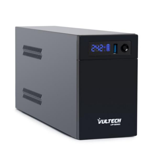 VULTECH UPS 1400VA LFP LINE INTERACTIVE CON SCHERMO LED – BATTERIA LITIO FERRO FOSFATO LIFEPO4