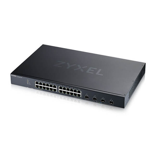 ZYXEL SWITCH WEB MANAGED LAYER 3 LITE, 24 PORTE GIGABIT + 4 PORTE 10GBE SFP+ – IPV6, VLAN, QOS, IGMP