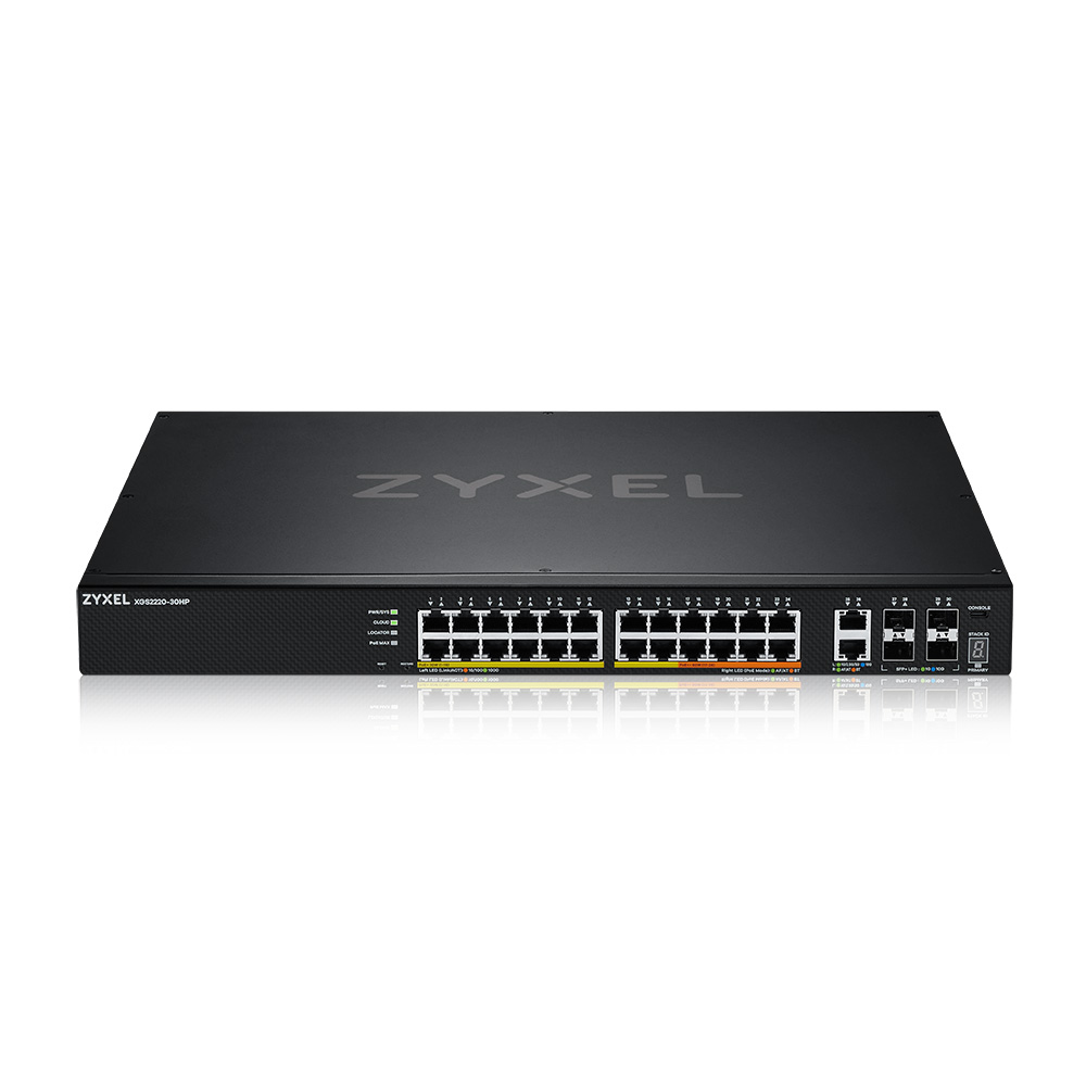 ZYXEL SWITCH MANAGED LAYER 3 LITE, 24X GBPOE , 2X 10GPOE 400W, 4 SFP+, RACK, NFLEX
